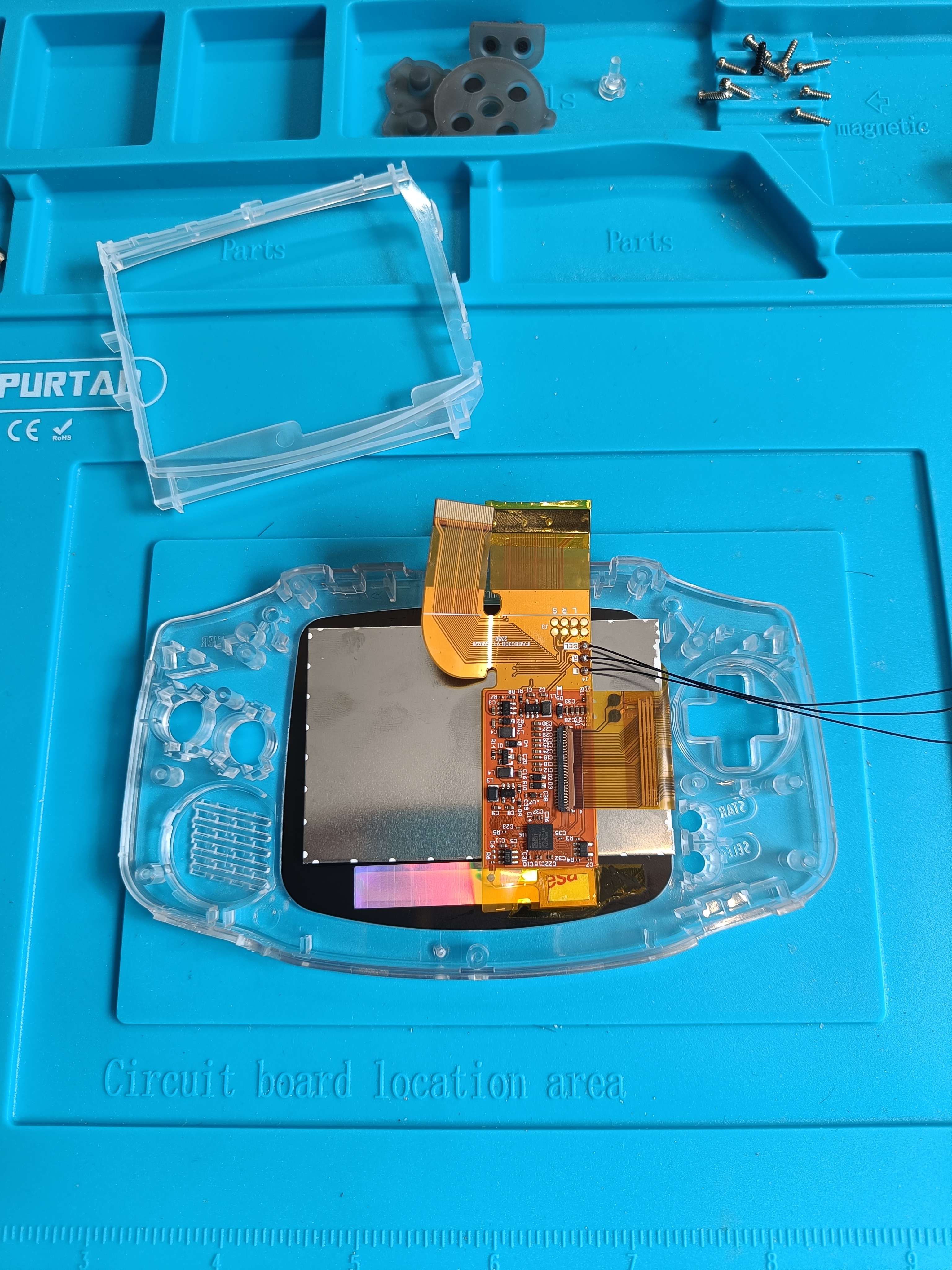 GBA front shell ribbon
